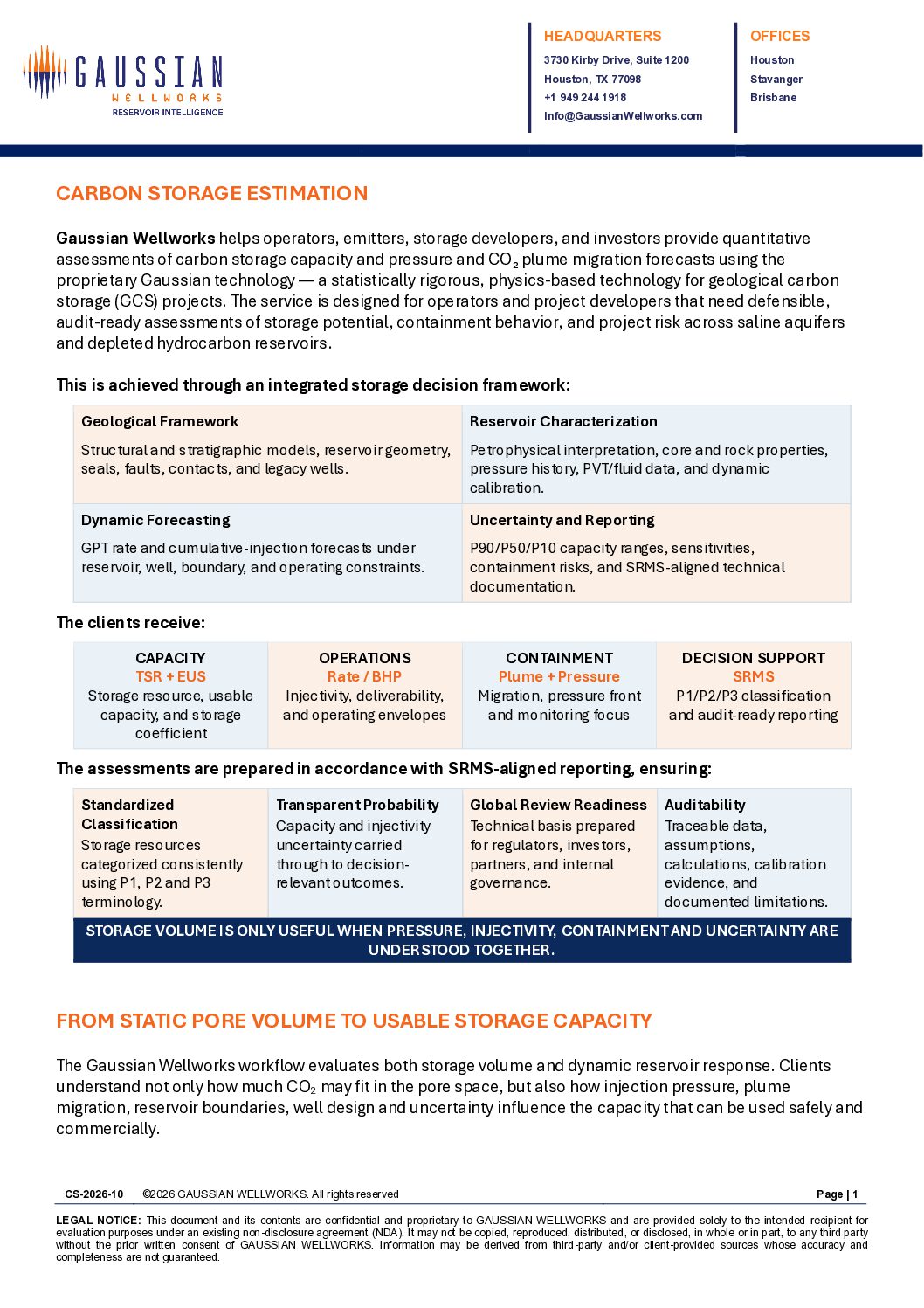 Carbon Storage Capacity Estimation