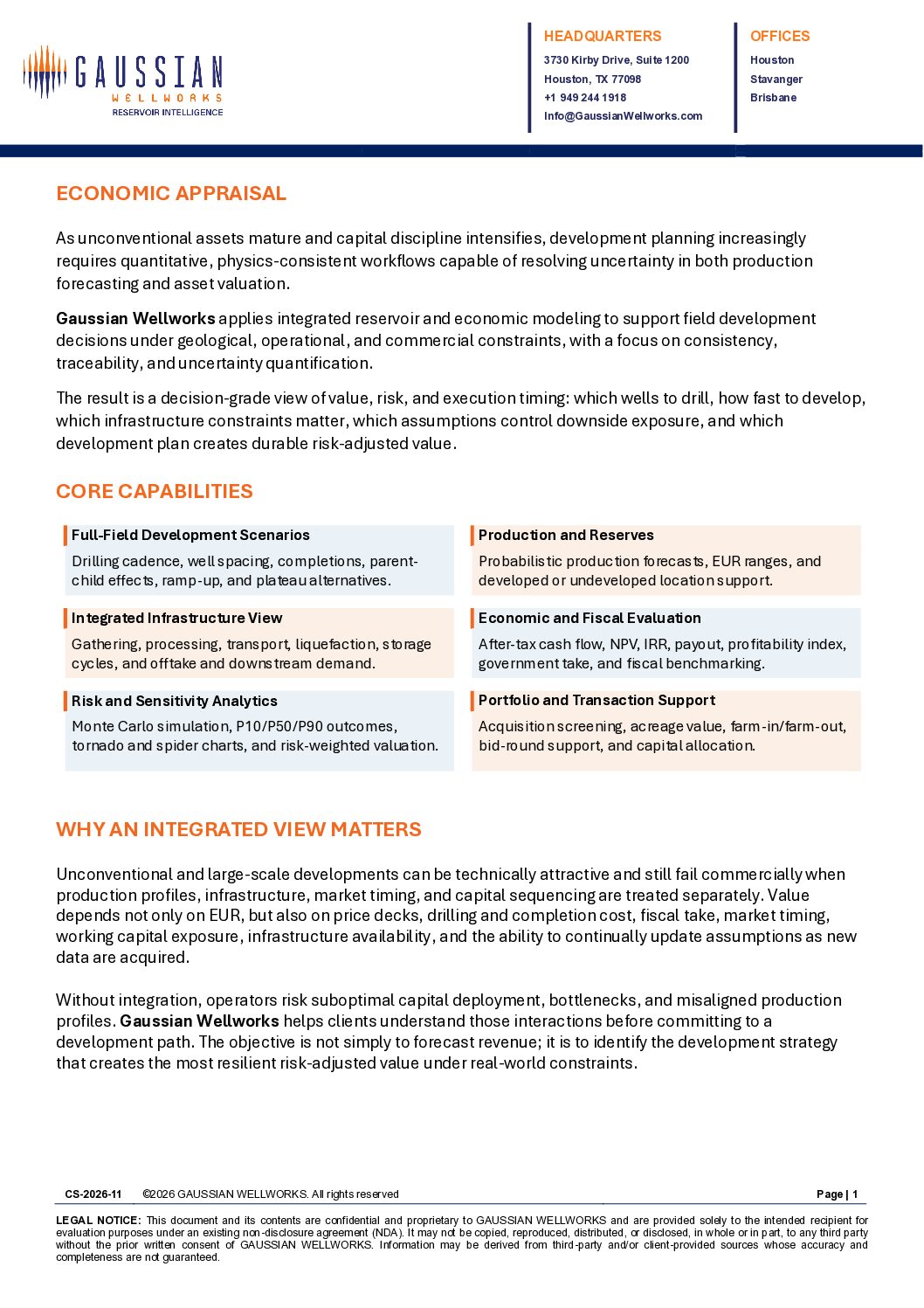 Economic Appraisal